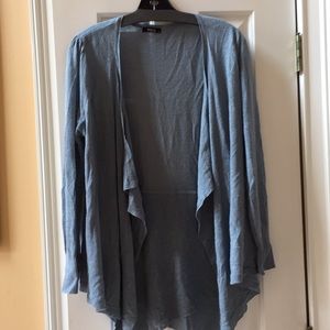 M&Co. acrylic blend easy sweater handkerchief hem